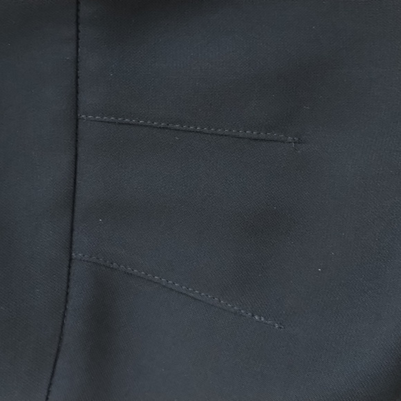 Vtg 90s Giorgio Armani Trousers 4 Wide Leg Black Italy S1990 Pleated Rear Euc - Picture 8 of 9